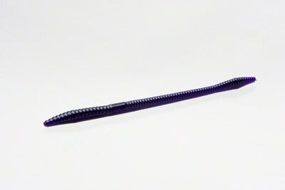 Zoom 006161 Trick Worm 6.5&quot; Black Grape 9356