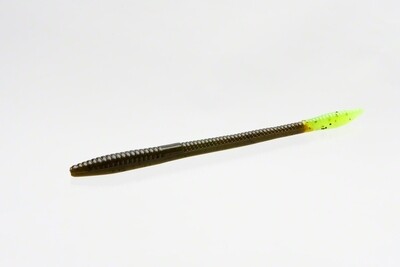 Zoom 006104 Trick Worm 6.5&quot; Green Pumpkin Chartreuse 1159