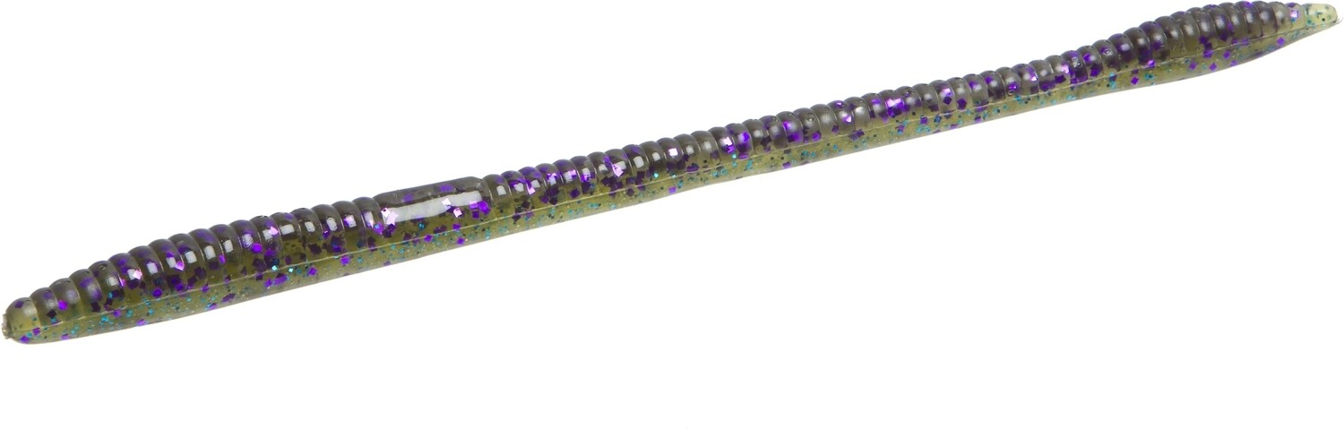 Zoom 006317 Trick Worm 6.5&quot; Sprayed Grass 3862