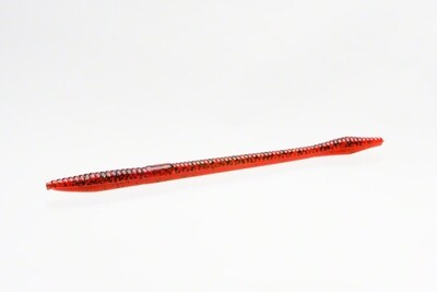 Zoom 006270 Trick Worm 6.5&quot; Red Bug Shad 1401