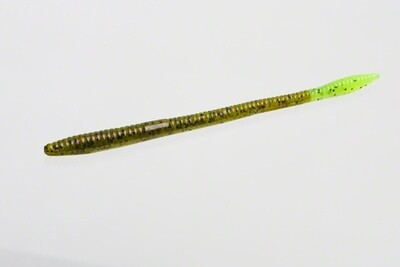 Zoom 006269 Trick Worm 6.5&quot; Watermelon Red Chartreuse 1197