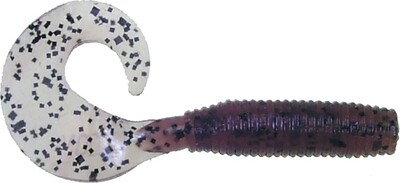 Zoom 011013 Fat Albert Curly Tail Grub, 3&quot;, 10Pk, Pumpkin