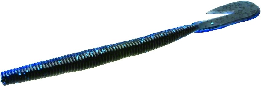Zoom 018100 Ultra-Vibe Speed Worm 6", 15Pk, Black Sapphire