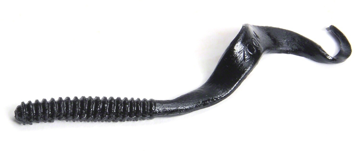 Zoom 021038-SP Big Dead Ringer Ring Worm, 8", 10Pk, Black