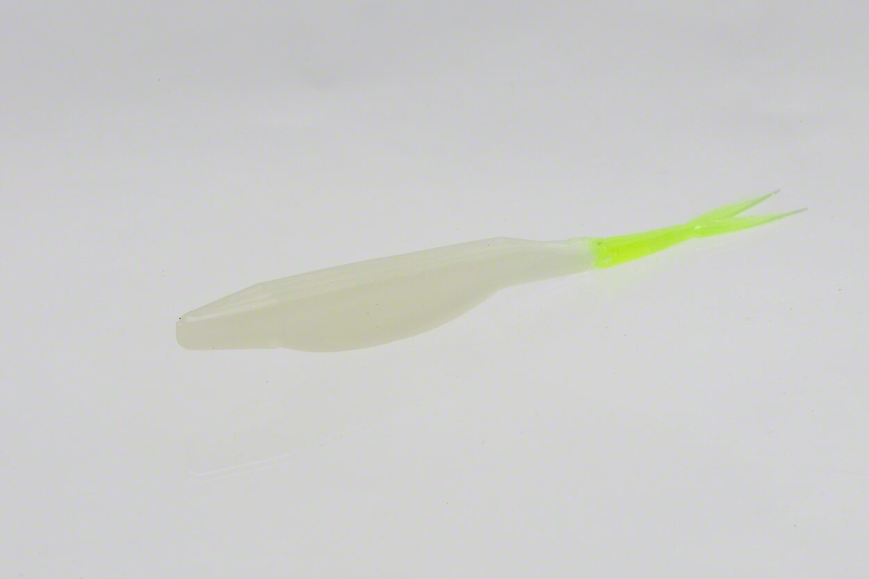 Zoom 023190 Super Fluke Glow Chartreuse Tail 3902