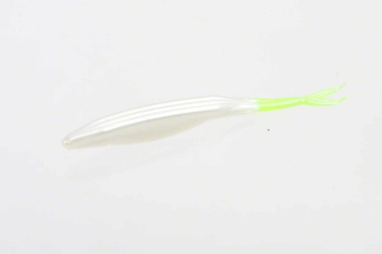 Zoom 023191 Super Fluke Pearl Chartreuse Tail 3919