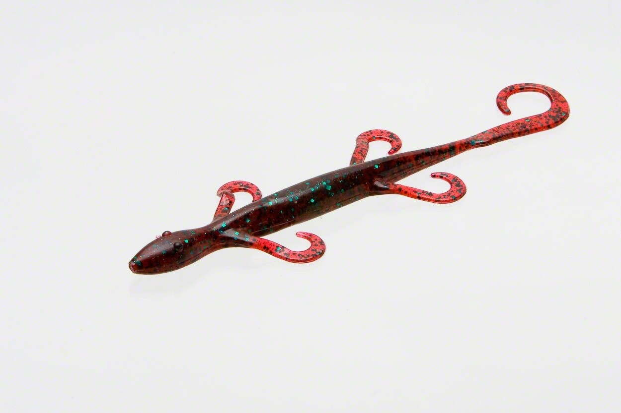 Zoom 033021 Magnum Lizard , 8", 9Pk Red Bug