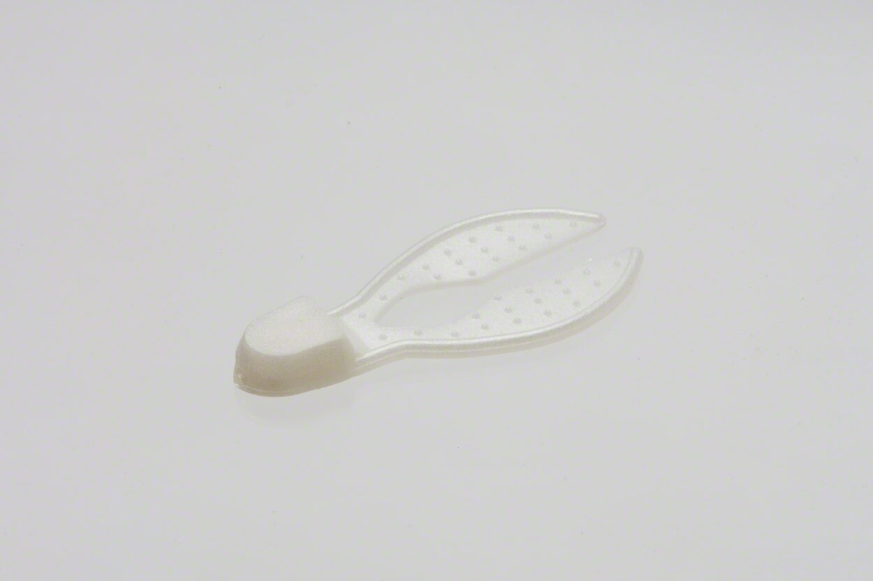 Zoom 037045 Super Chunk Jig Trailer 3 1/2&quot;, 5Pk, White Pearl