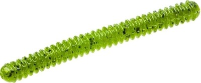 Zoom 052141 Double Ringer "French Fry" Finesse Worm, 4", 15Pk, Watermelon Gold