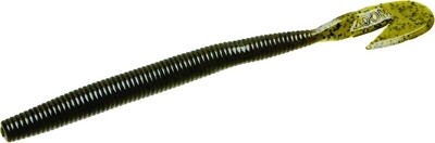 Zoom 113025 Magnum Ultra-Vibe Speed Worm , 7&quot;, 8Pk, Green Pumpkin