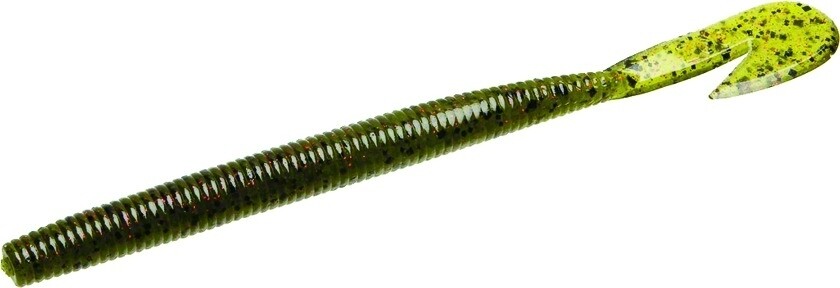 Zoom 113054 Magnum Ultra-Vibe Speed Worm , 7&quot;, 8Pk, Watermelon Red