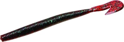 Zoom 113021 Magnum Ultra-Vibe Speed Worm , 7&quot;, 8Pk, Red Bug