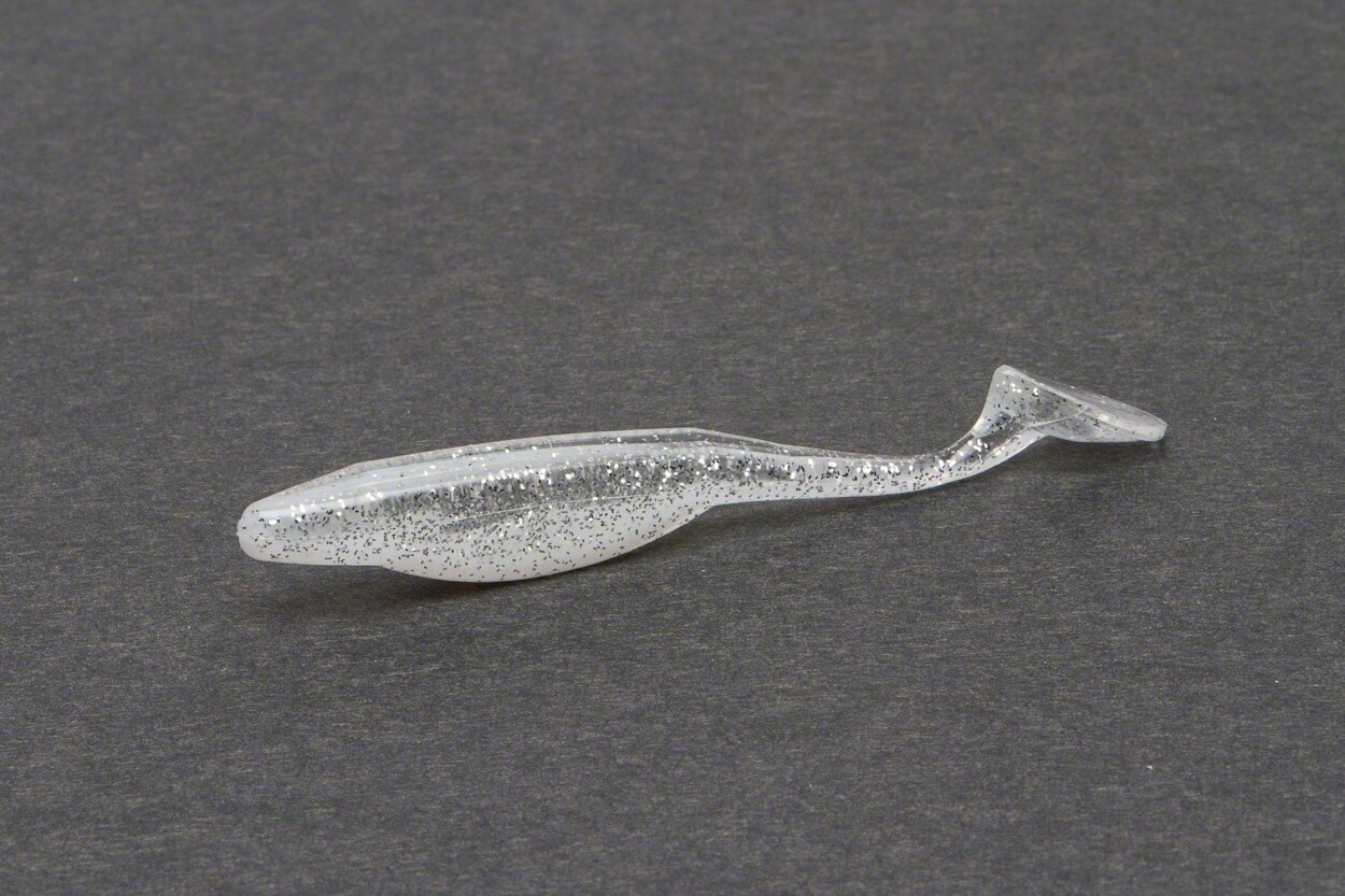 Zoom 117185 Swimmin' Super Fluke Jr. , 4", 10Pk, White Ice