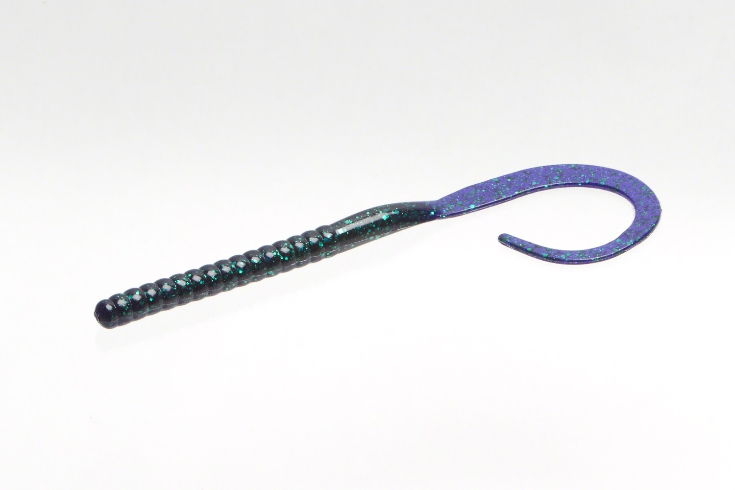 Zoom 118005 Magnum Ol&#39; Monster Curled Tail Worm , 12&quot;, 5Pk, Junebug