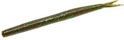 Zoom 125349 Fluke Stick , 6 1/4" 10Pk, Green Pumpkin Purple Green