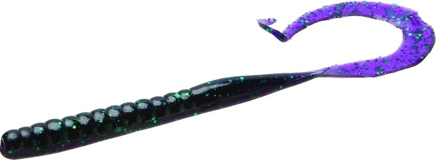 Zoom 009005 Mag II Ribbon Tail Worm 9&quot;, 20Pk, Junebug
