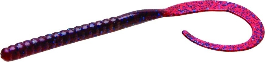 Zoom 026004 Ol&#39; Monster Worm, 10 1/2&quot;, 9Pk, Plum