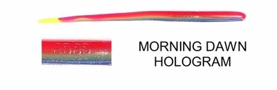 Roboworm Hot-Tip 4 1/2" Straight Tail Morning Dawn Hologram