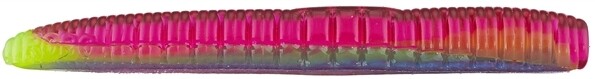 Roboworm N3-HK3O Ned Worm 3", Morning Dawn Chartreuse, 8/Pack