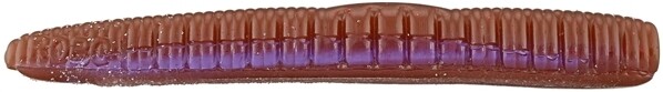 Roboworm Ned Worm 3" Oxblood Light Red Flake, 8/Pack