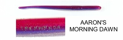 Roboworm ST-H23R Straight Tail Worm, 4 .5", Aaron's Morning Dawn, 10/Pack