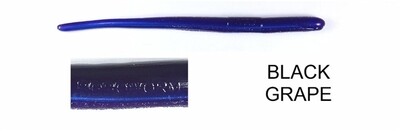 Roboworm Straight Tail Worm 4 .5", Black Grape, 10/Pack