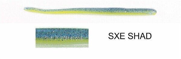 Roboworm ST-MY3H Straight Tail Worm 4 .5&quot;, SXE Shad, 10/Pack