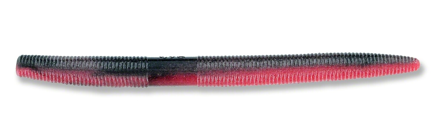 Yamamoto 9-10-900 Senko Worm, 5&quot; 10pk, Red Shad (Red &amp; Black