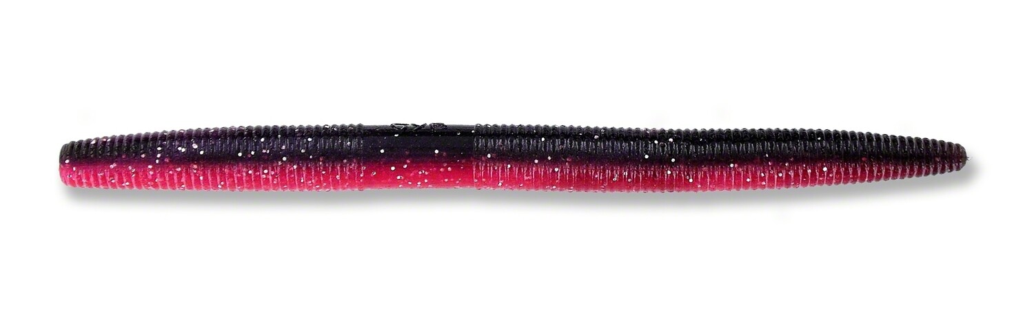 Yamamoto 9-10-922 Senko worm 5&quot;, Black &amp; Red with Silver