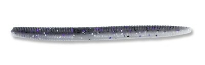 Yamamoto 9-10-927 Senko Worm, 5" 10pk, Smoke with Purple & Hologram