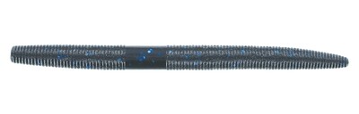 Yamamoto 9L-05-021 Senko Worm, 6" 5pk, Black with Large Blue