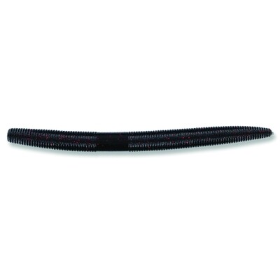 Yamamoto 9L-05-051 Senko Worm, 6" 5pk, Black with Small Red