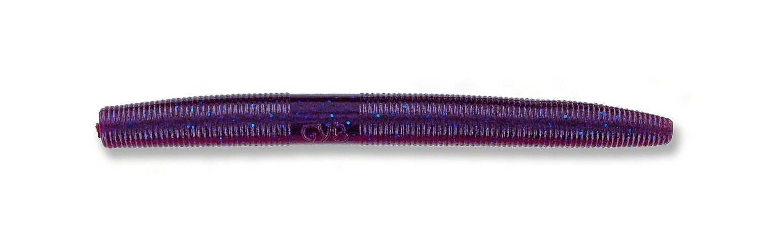 Yamamoto 9S-10-234 Senko Worm, 4" 10pk, Purple Pearl with Small Blue