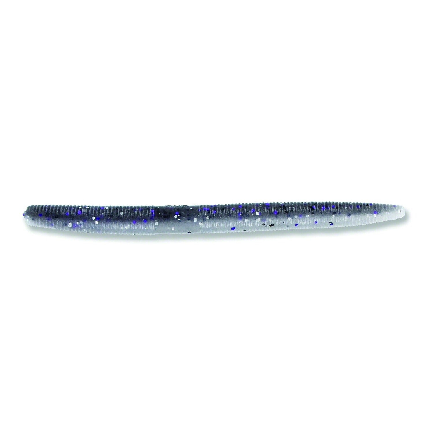 Yamamoto 9S-10-927 Senko Worm, 4" 10pk, Smoke with Purple & Hologram