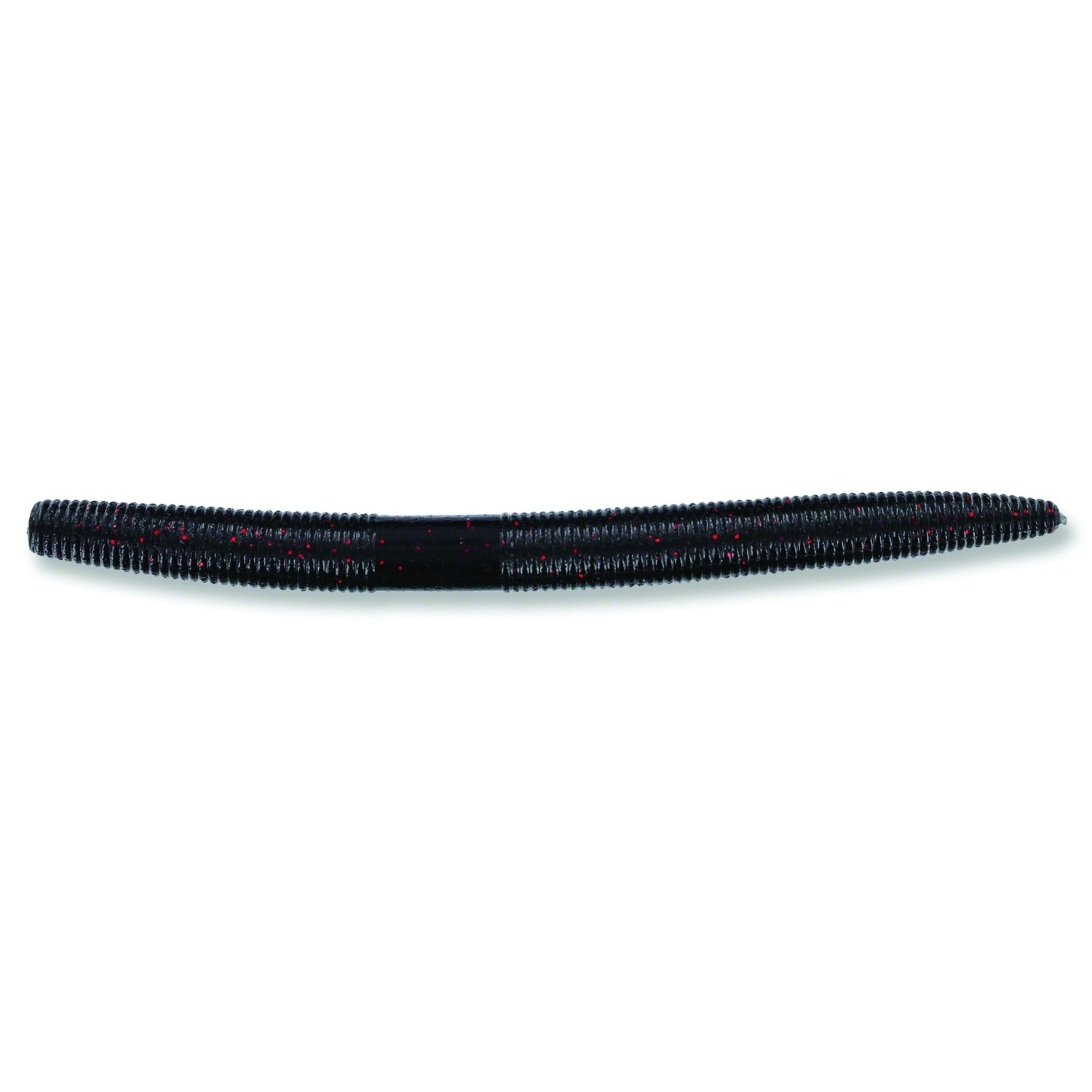 Yamamoto 9X-05-051 Senko Worm, 7" 5pk, Black with Small Red Flake