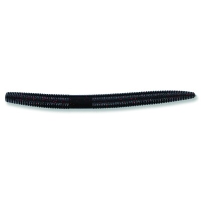 Yamamoto 9X-05-051 Senko Worm, 7" 5pk, Black with Small Red Flake
