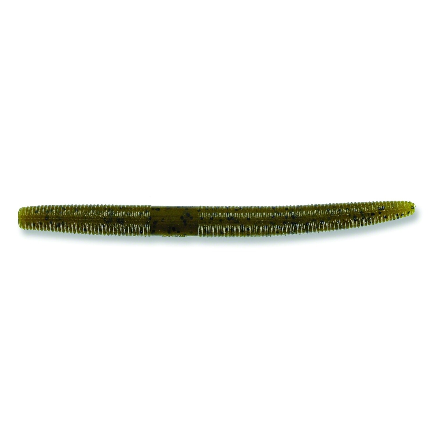 Yamamoto 9x-05-297 Senko Worm, 7", 5pk, Green Pumpkin with Black