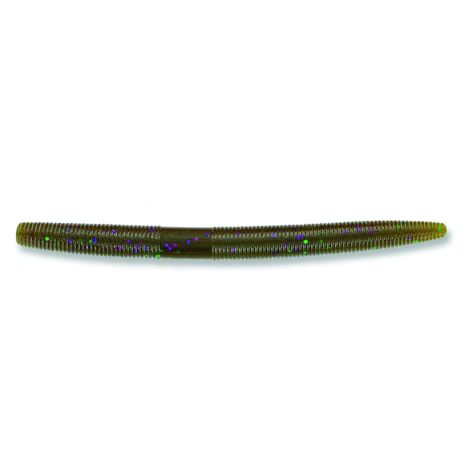 Yamamoto Senko Worm, 6", 5pk, Green Pumpkin with Large Green &amp; Large Purple