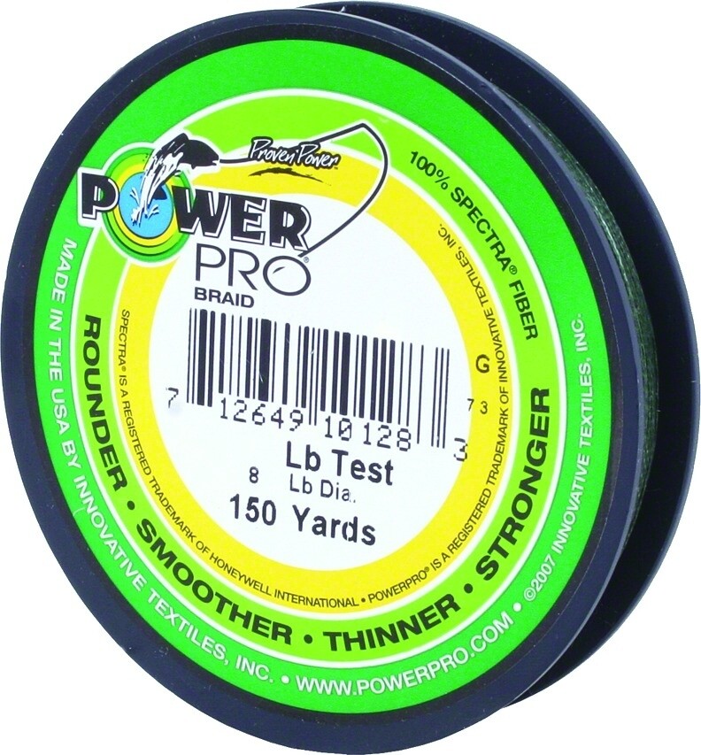 Power Pro Spectra Braided Fishing Line 20lb 150yd Green 