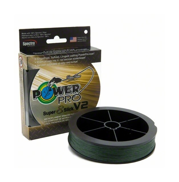 Power Pro Super Slick V2 8lb 150yd Moss Green
