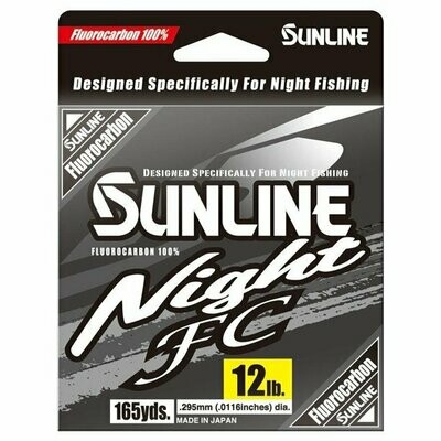 Sunline Night FC Hi-Vis 12 lb Yellow 165 yd