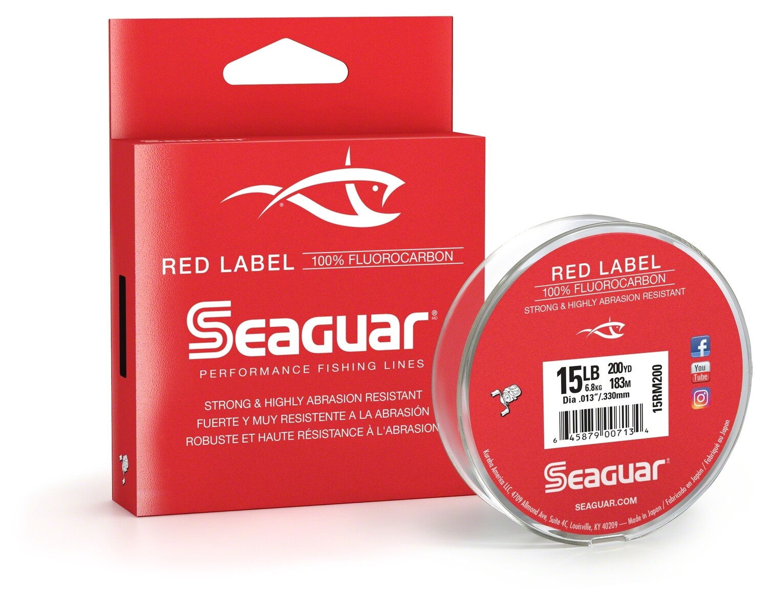 Seaguar 08RM250 Red Label Main Fluorocarbon 8Lb 200Yds