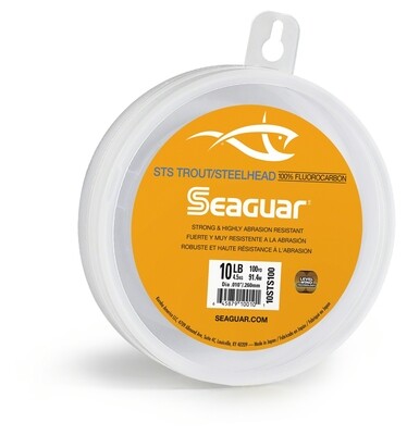 Seaguar 08STS100 STS Steelhead/Trout Fluorocarbon Leader 8lb 100yd (3210300-08)