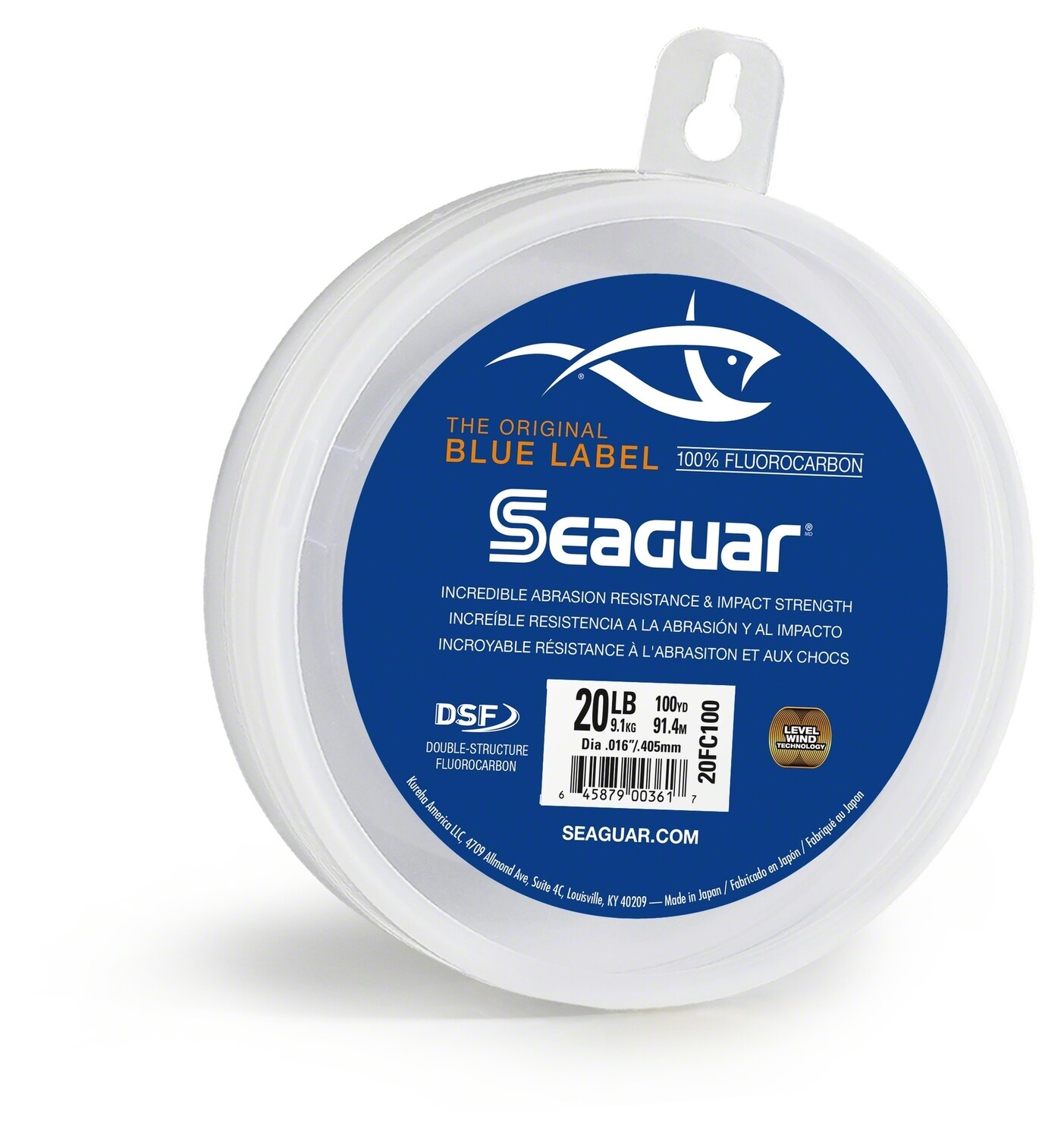 Seaguar 10FC25 Blue Label Fluorocarbon Leader Material 10lb 25yd