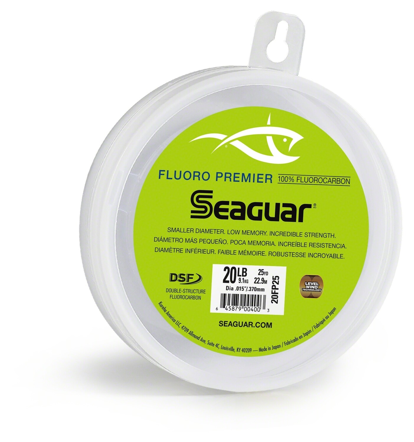 Seaguar 20FP50 Fluorocarbon Premier Leader Material 20Lb 50Yds