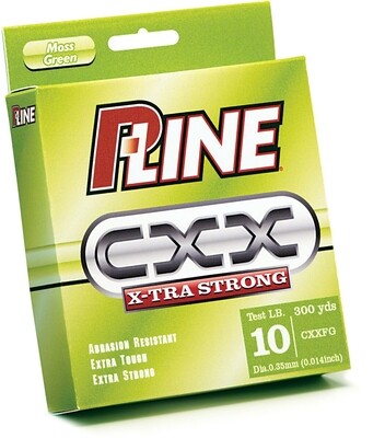 P-Line CXXFG-20 CXX X-Tra Strong Mono Filler Spool 20lb 300yd Moss Green