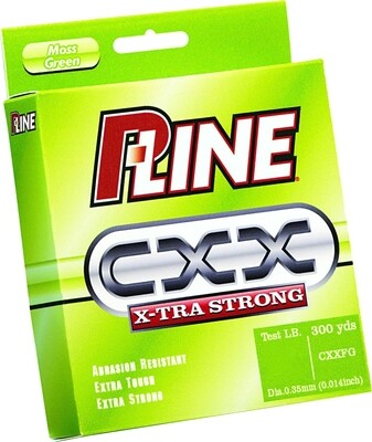P-Line CXXFG-8 CXX X-Tra Strong Mono Filler Spool 8lb 300yd Moss Green