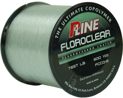 P-Line FCCQ-10 Floroclear Fluorocarbon Coated Mono 10lb 600yd Clear