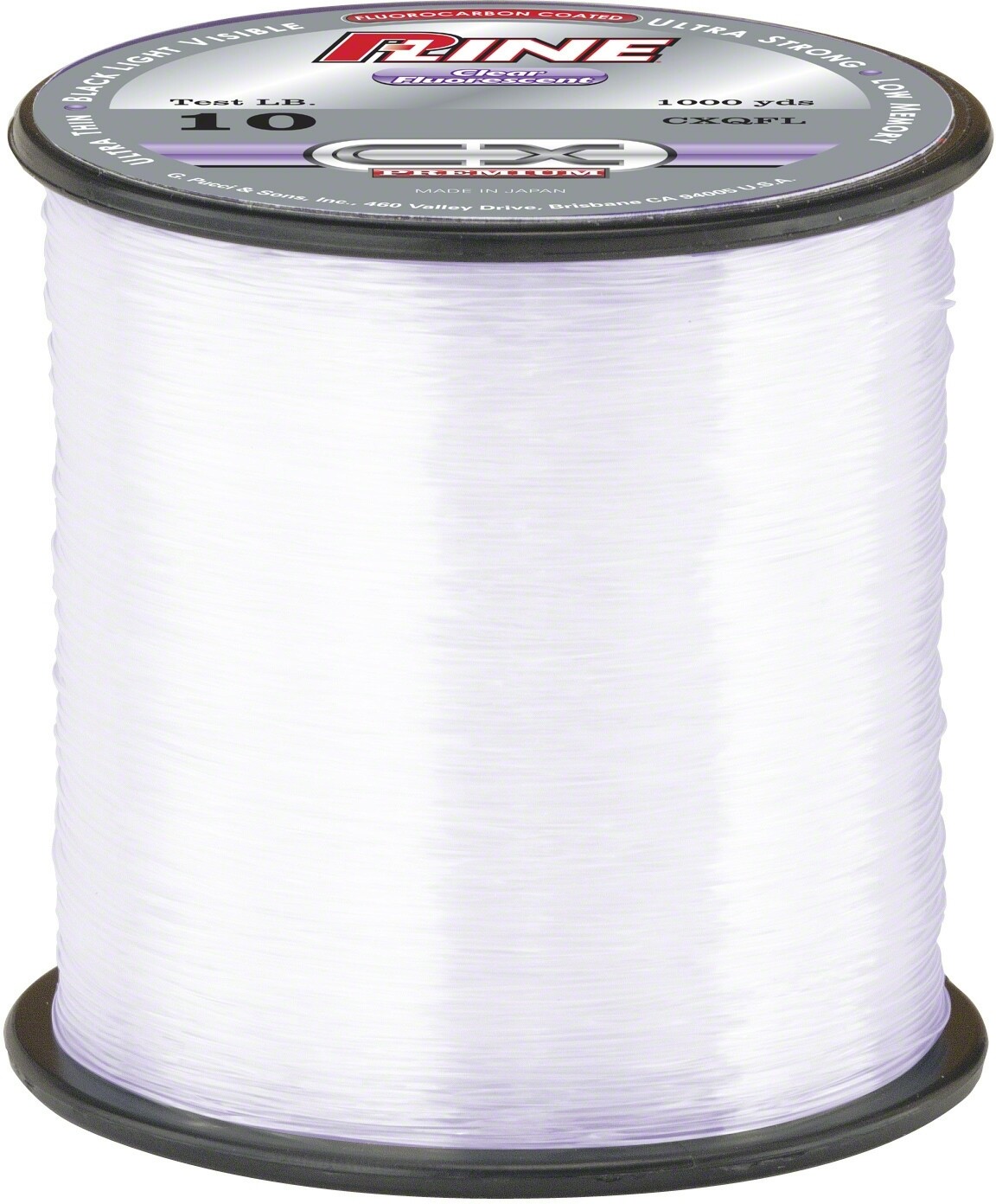 P-Line CXXQHV-10 CXX X-Tra Strong Mono 10lb 600yd Spool Hi-Vis Clear