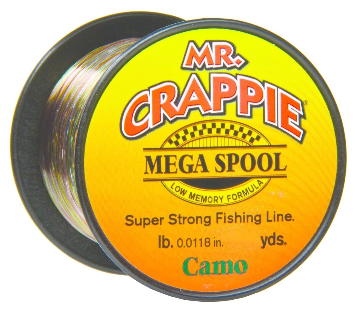  Mr. Crappie MC4CM Monfilament Line Mega Spool 4lb 2000yd Camo